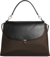 TOTEME T-Lock Mixed Media Satchel