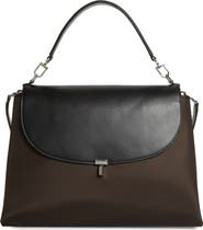 TOTEME T-Lock Mixed Media Satchel