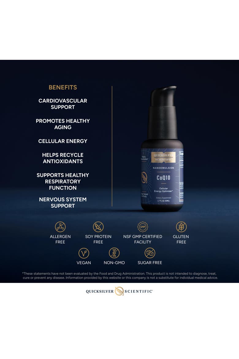 CoQ10 Nanoemulsion Coenzyme Q10 Liquid Supplement, Alternate, color, None