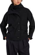 Bernardo Funnel Neck Coat