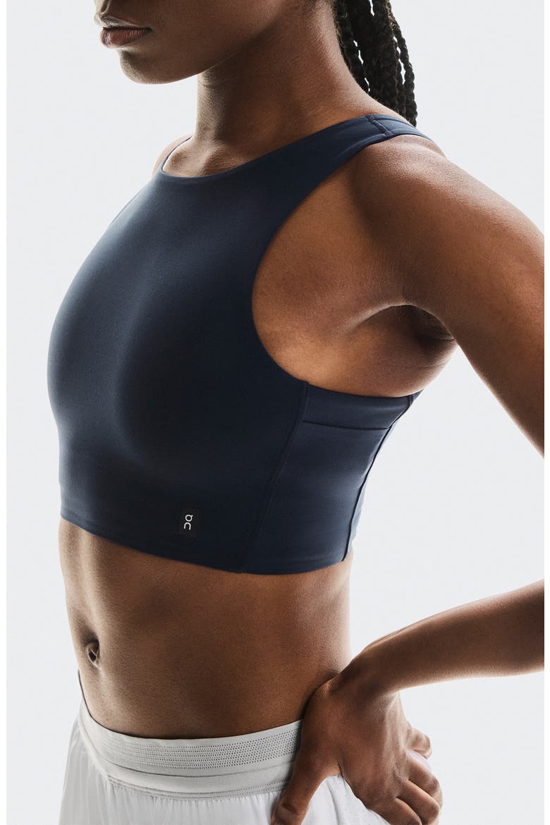 Core 2 in 1 Crop Tank Top, Alternate, color, NAVY