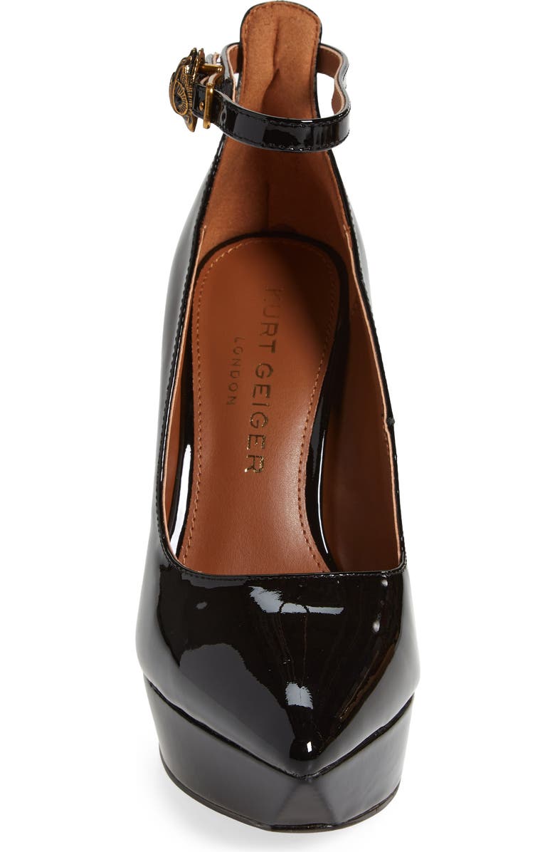 Kurt Geiger London Shoreditch Platform Ankle Strap Pump, Alternate, color,