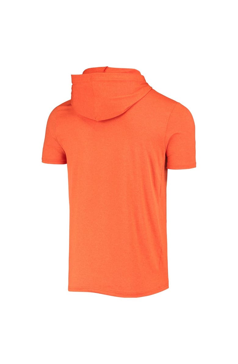 New Era Men's New Era Heathered Orange Denver Broncos Team Brushed Hoodie T-Shirt, Alternate, color,