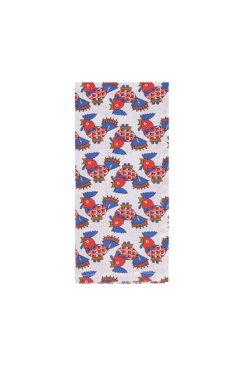 Large Napkins Set Of 6 (45X45) Galletti Multicolor, Alternate, color, Galletti Multicolor