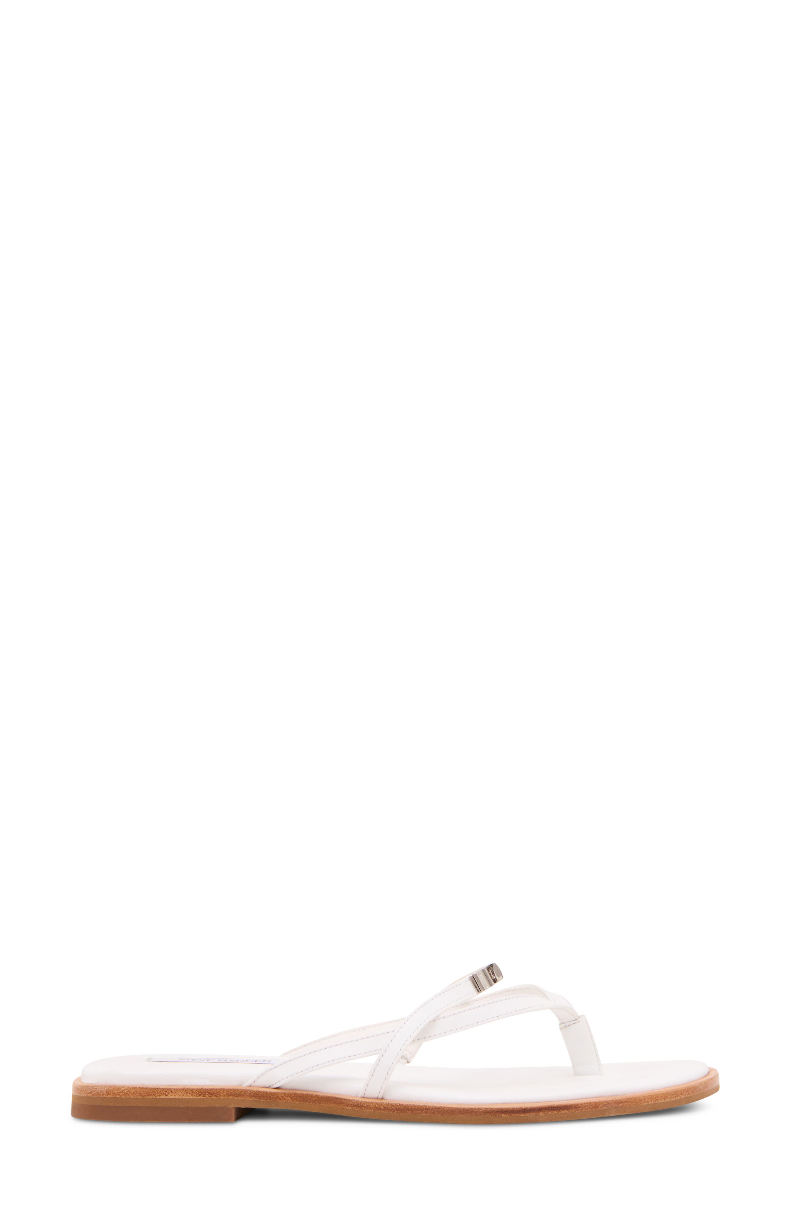 Catalina Flip Flop, Alternate, color, WHITE LEATHER