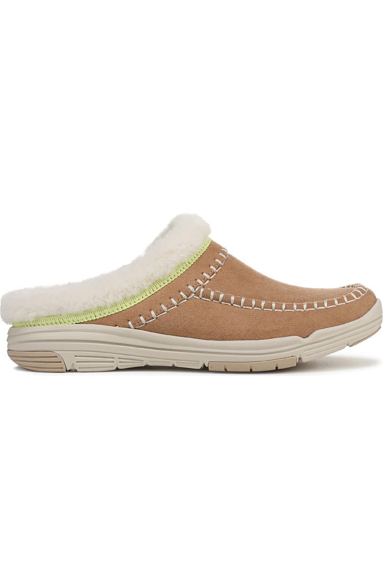 Rykä Arrow Faux Fur Trim Mule, Alternate, color, Honey Brown