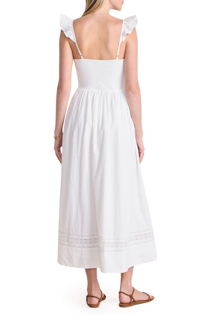 vineyard vines Ariana Clip Dot Cotton Maxi Dress, Alternate, color, 