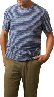 Faherty Sunwashed Stripe Organic Cotton T-Shirt