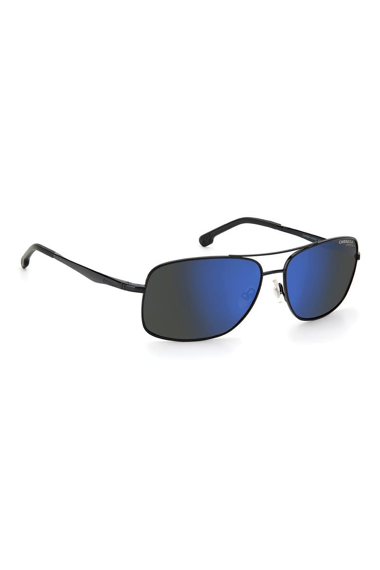 60mm Navigator Sunglasses, Alternate, color, BLACK