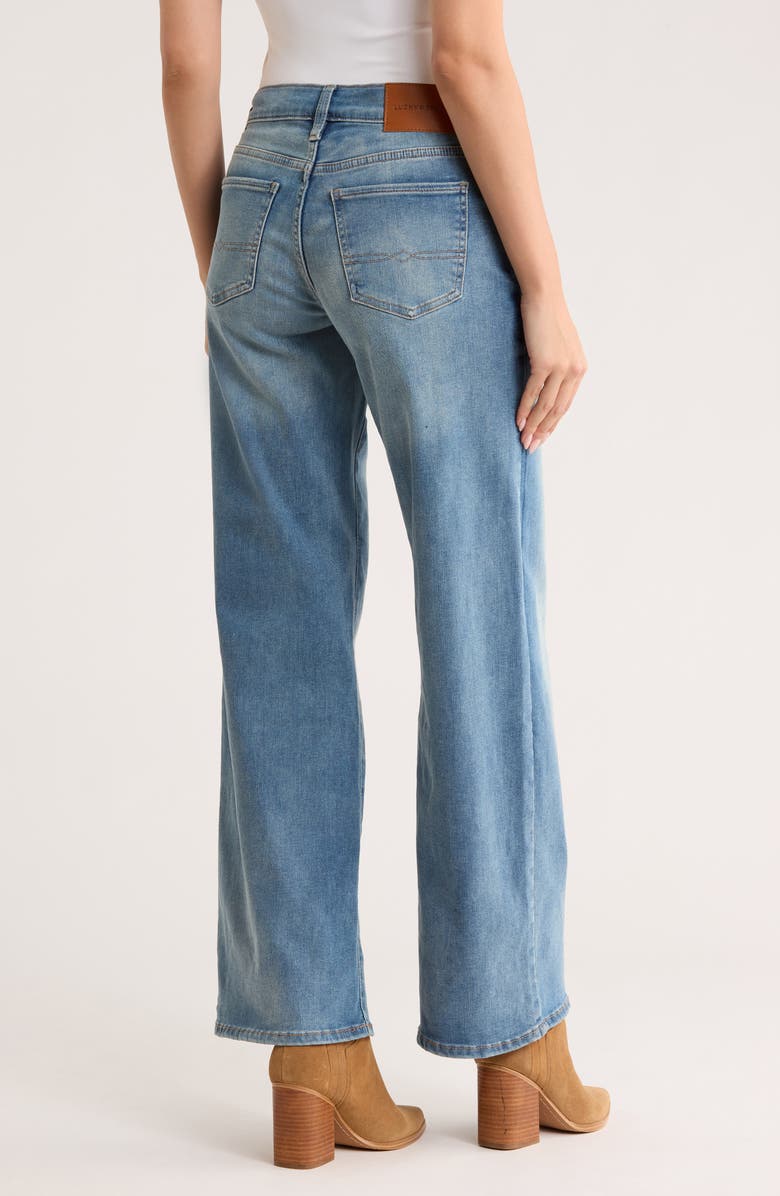 Lucky Brand Sweet Mid Rise Wide Leg Jeans, Alternate, color, Fairmont