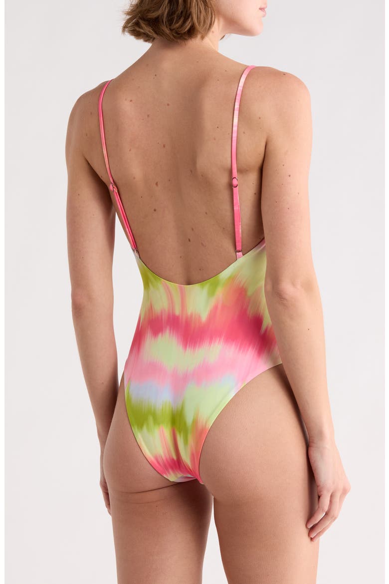 Luster Reversible One-Piece Swimsuit, Alternate, color, PINK
