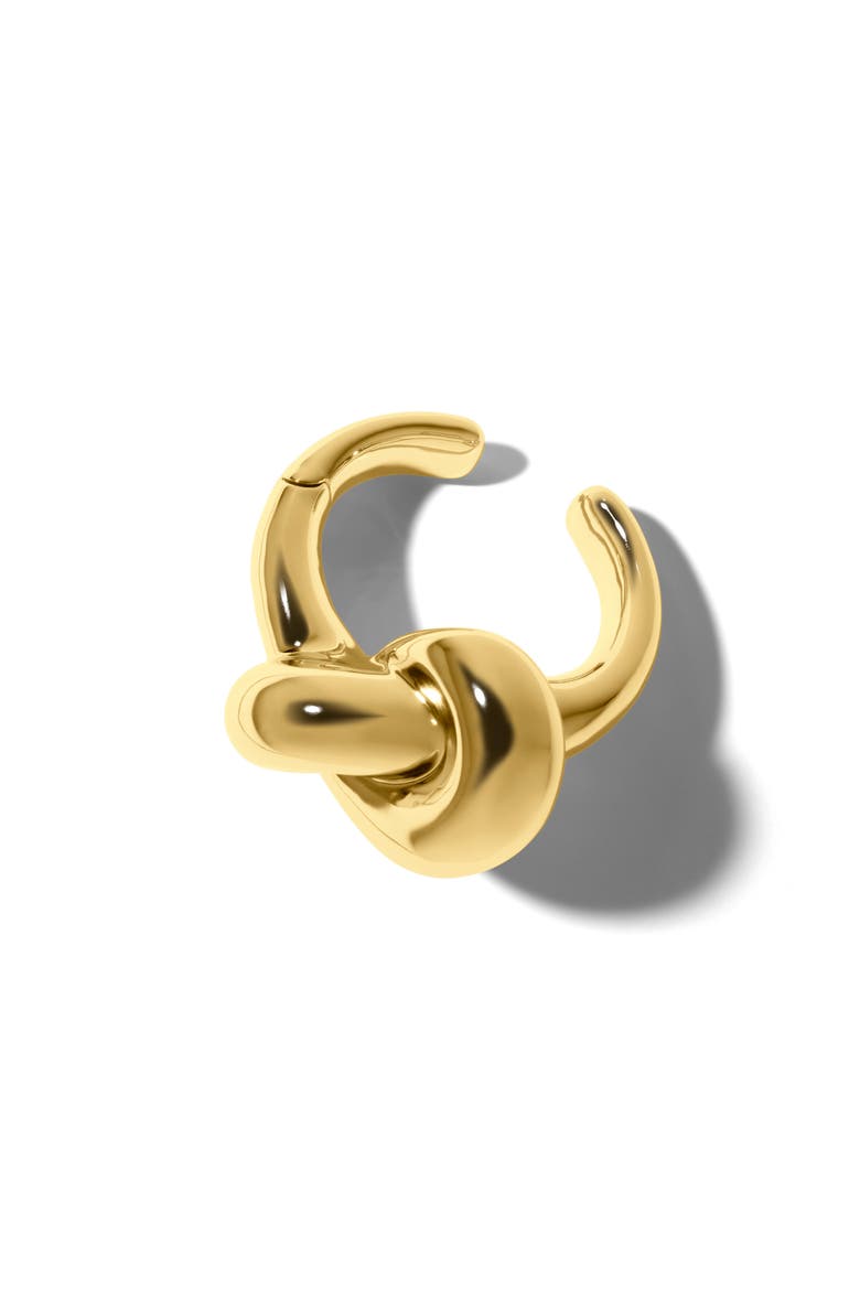 Knot Cuff Bracelet, Alternate, color, YELLOW GOLD