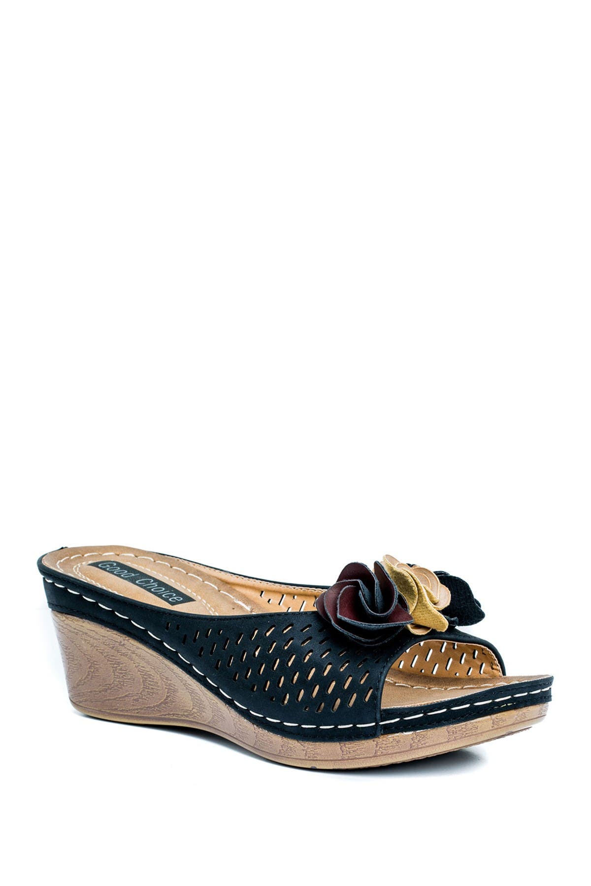 GC SHOES Juliet Floral Wedge Sandal, Alternate, color, 