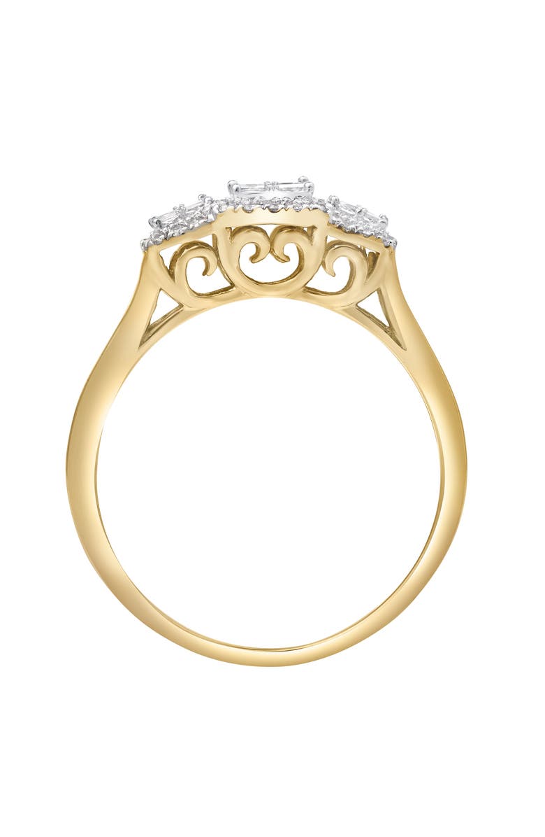 LuvMyJewelry Varenne 0.35 Ct 10K Gold Diamond Ring, Alternate, color, 10K White Gold