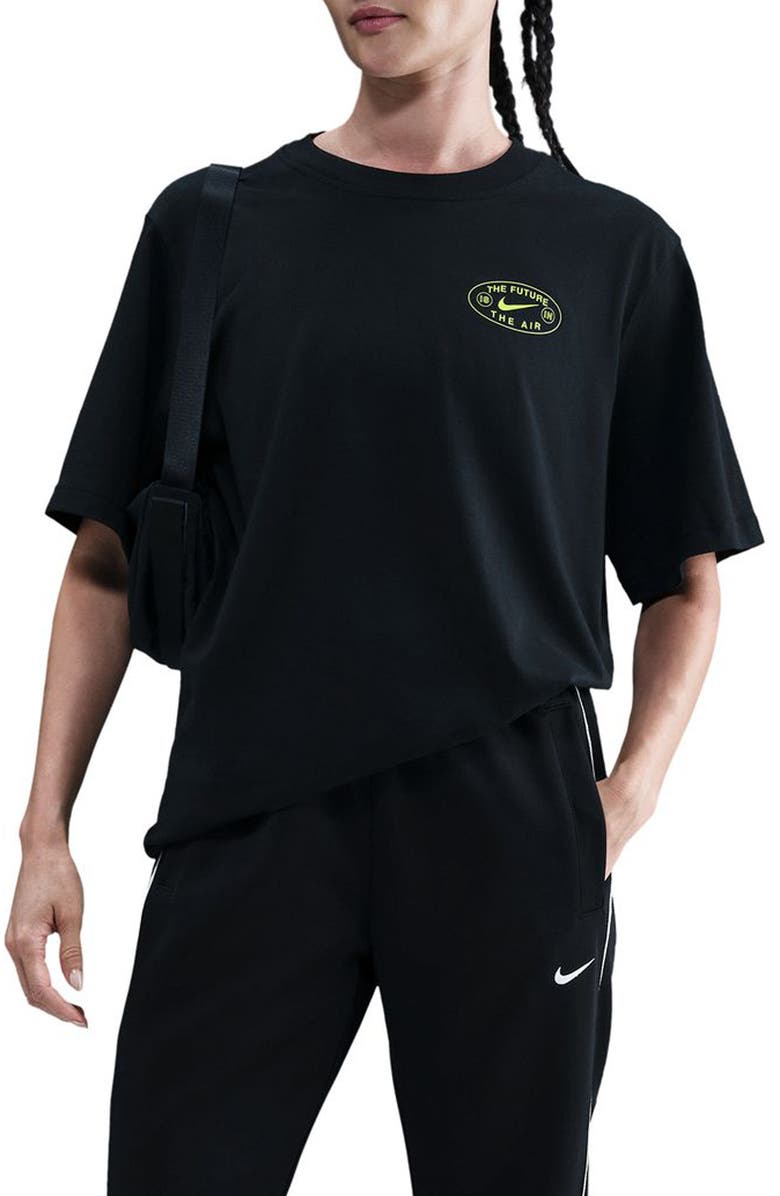 Nike Sportswear The Future is in the Air Graphic T-Shirt, Main, color, Black