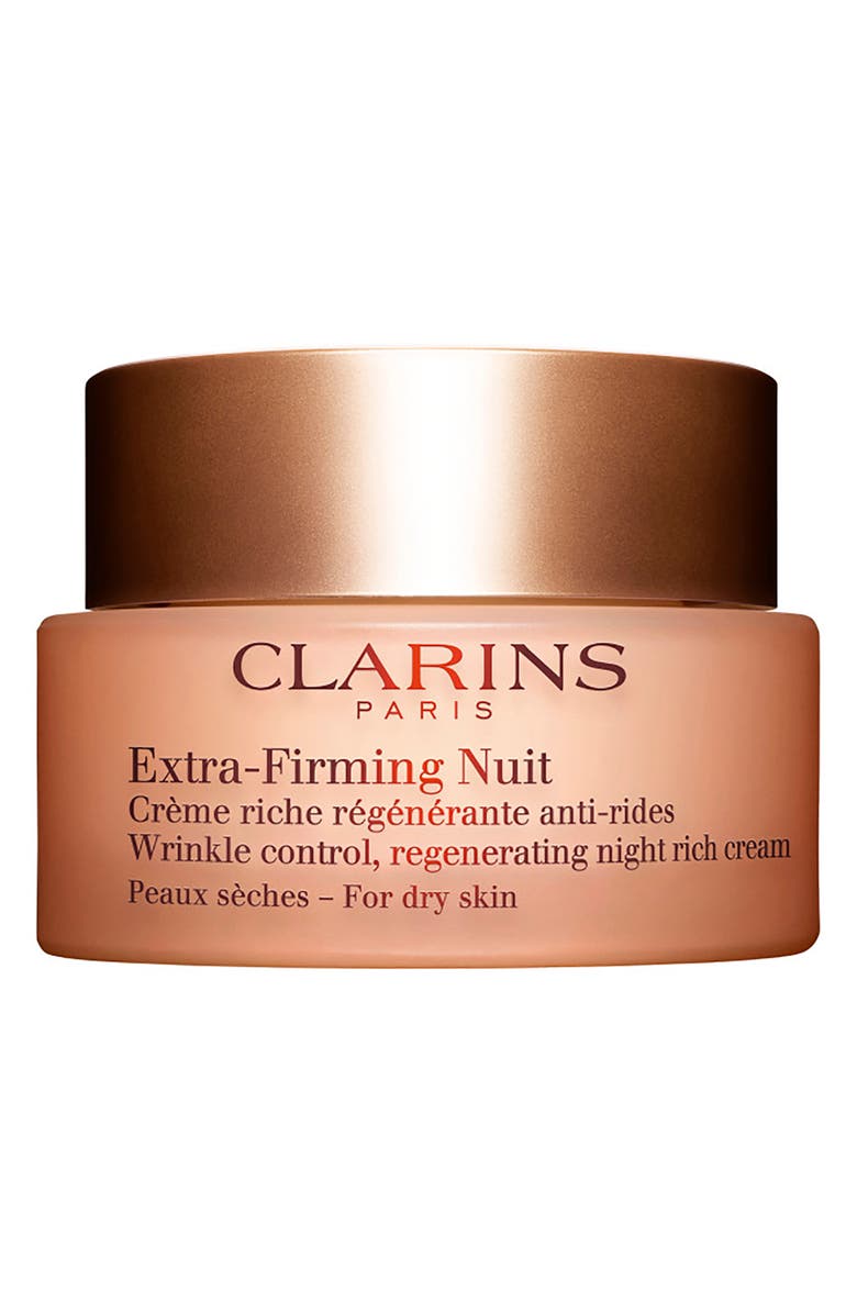 Clarins Extra-Firming Wrinkle Control Regenerating Night Cream for Dry skin, Main, color,