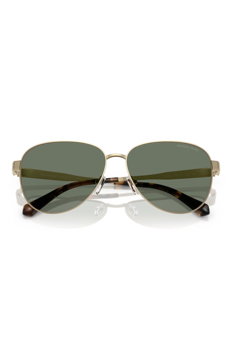 59mm Pilot Sunglasses, Alternate, color, LIGHT GOLD