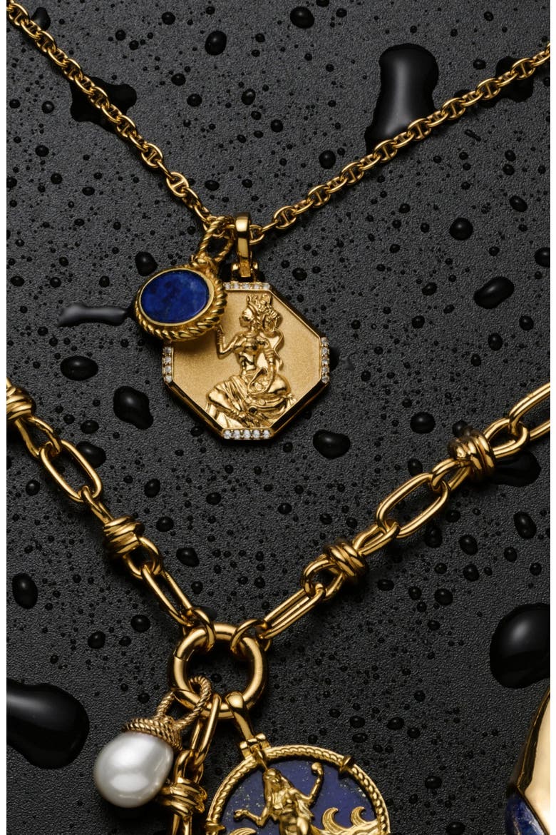 Zodiac Pendant Necklace, Alternate, color, TAURUS/ 14K GOLD VERMEIL