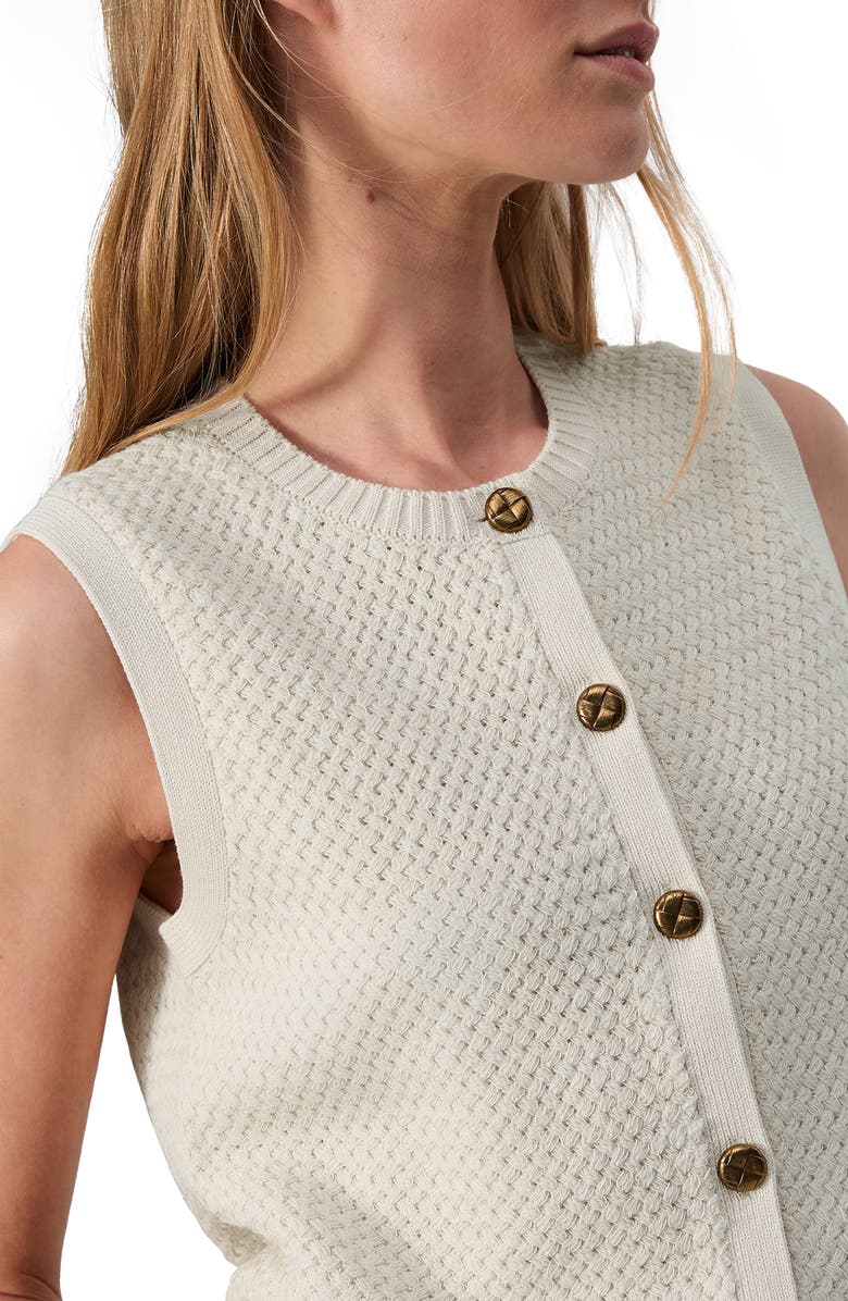 rag & bone Jax Sleeveless Cardigan, Alternate, color, Turtledove