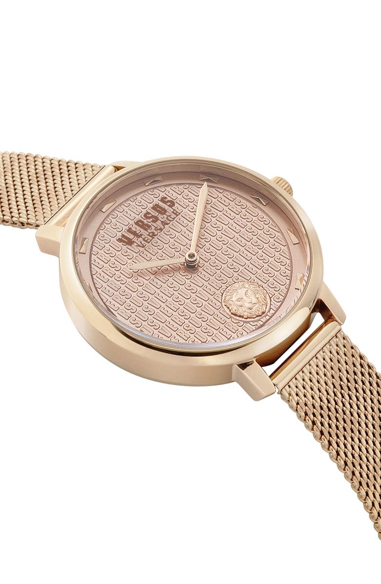 VERSUS Versace La Villette Mesh Strap Watch, 44mm, Alternate, color, 