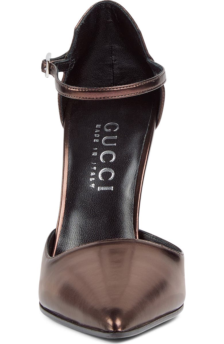 Gucci Trinity D'Orsay Pump, Alternate, color, Brown
