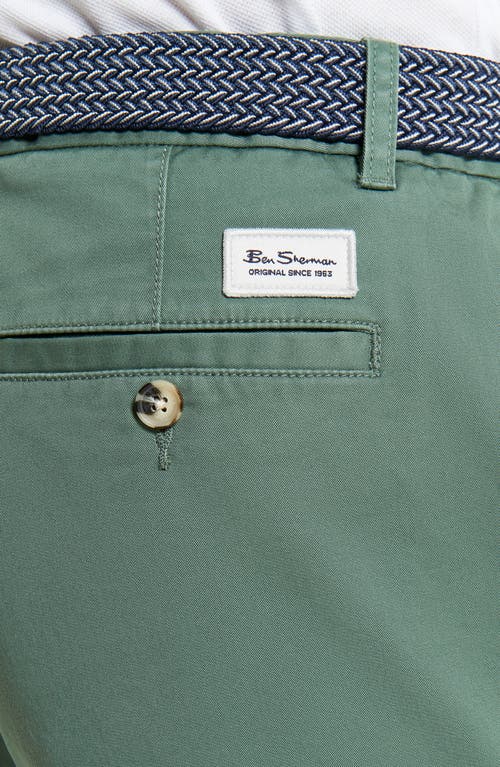 Ben Sherman Signature Stretch Twill Chino Shorts In Pale Khaki
