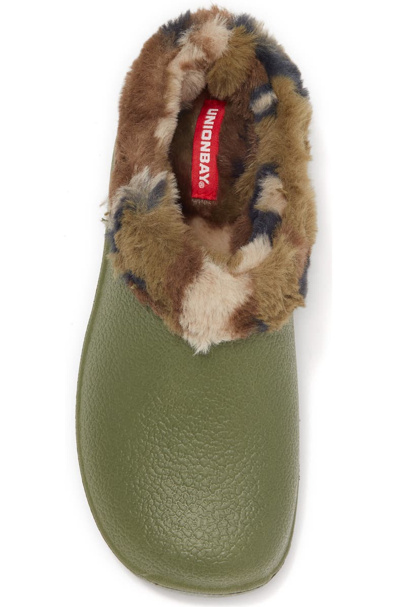 UNIONBAY Faux Fur Lined Clog, Alternate, color,