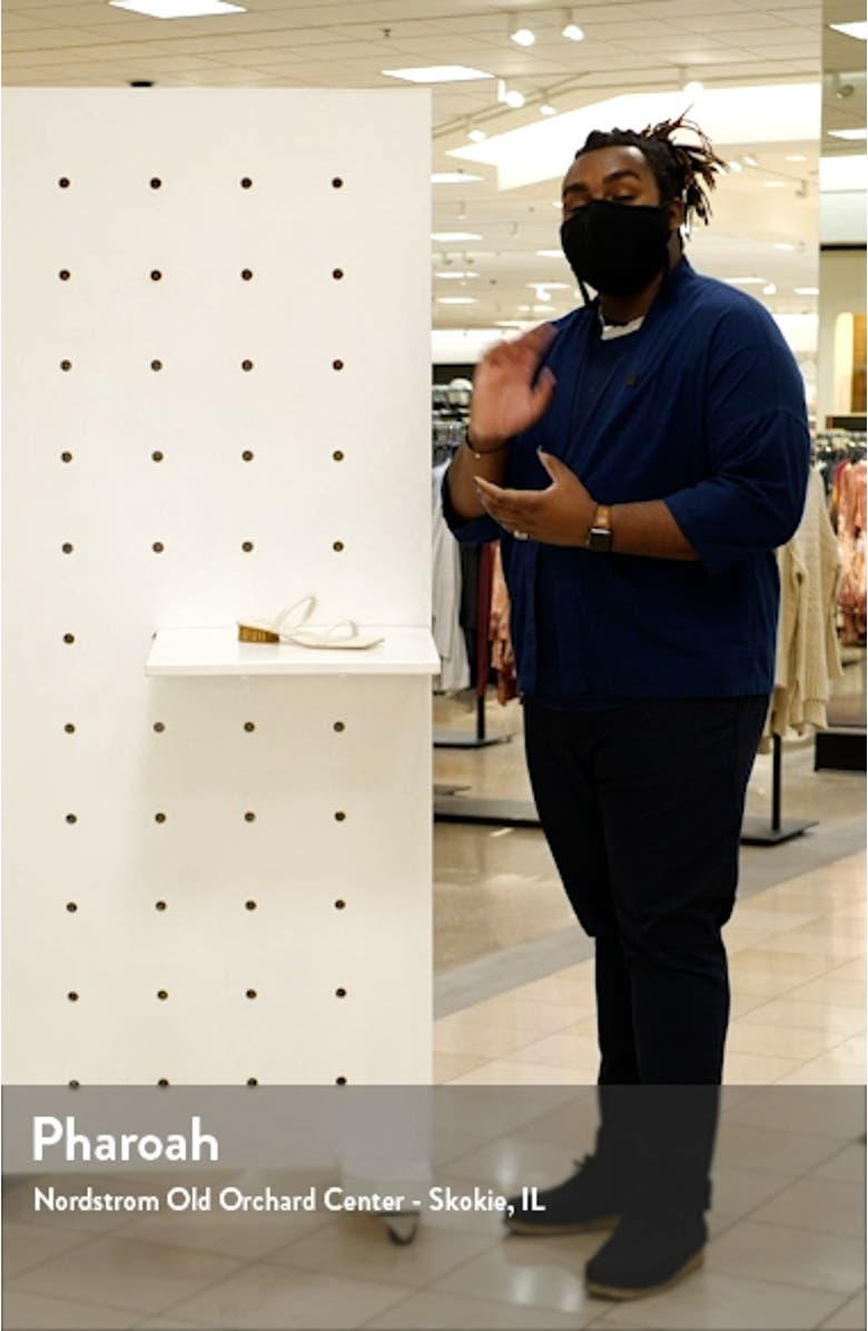 Liz Square Toe Block Heel Slide Sandal, sales video thumbnail