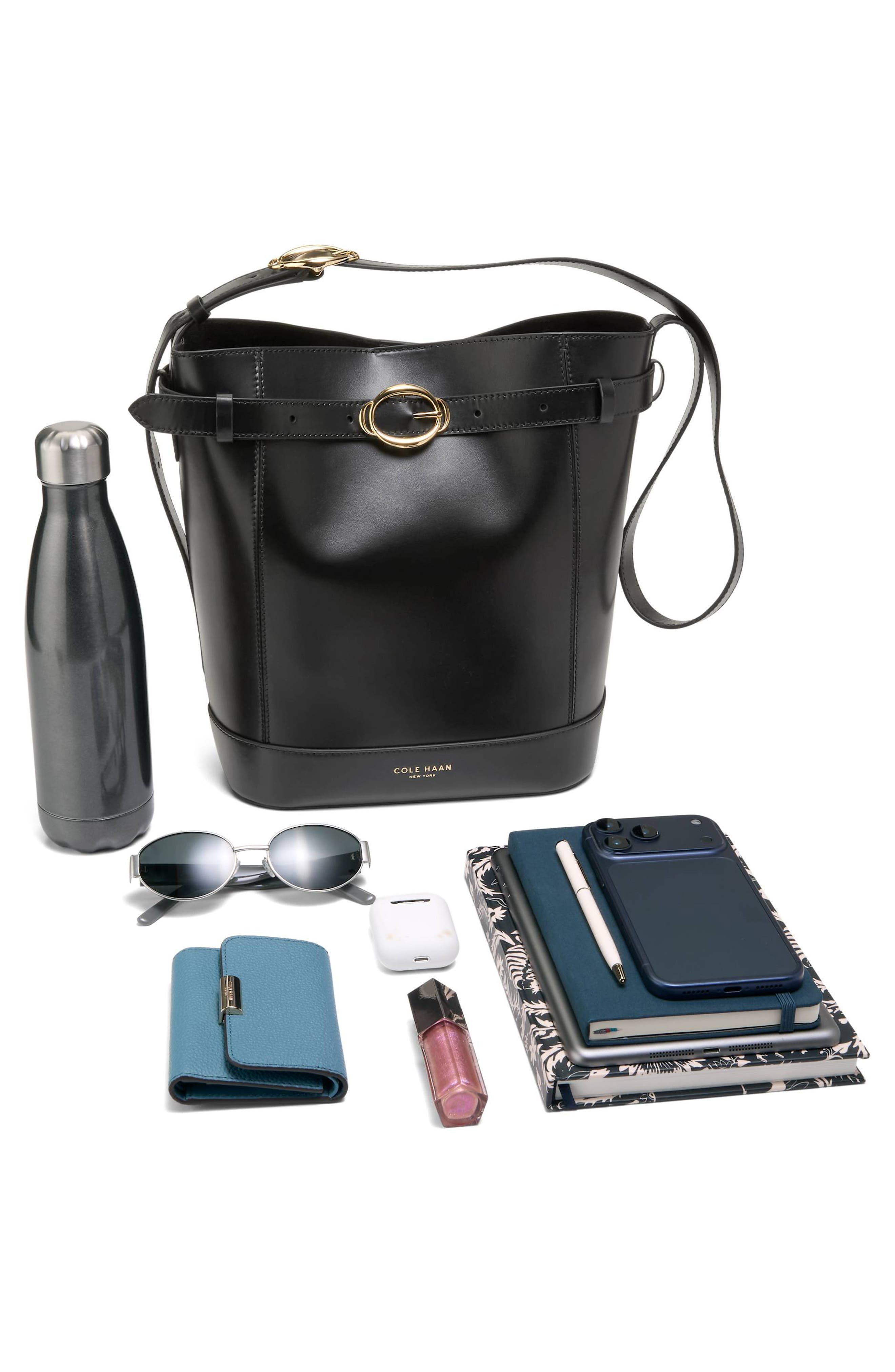 Cole Haan Alexandria Leather Bucket Bag, Alternate, color, 