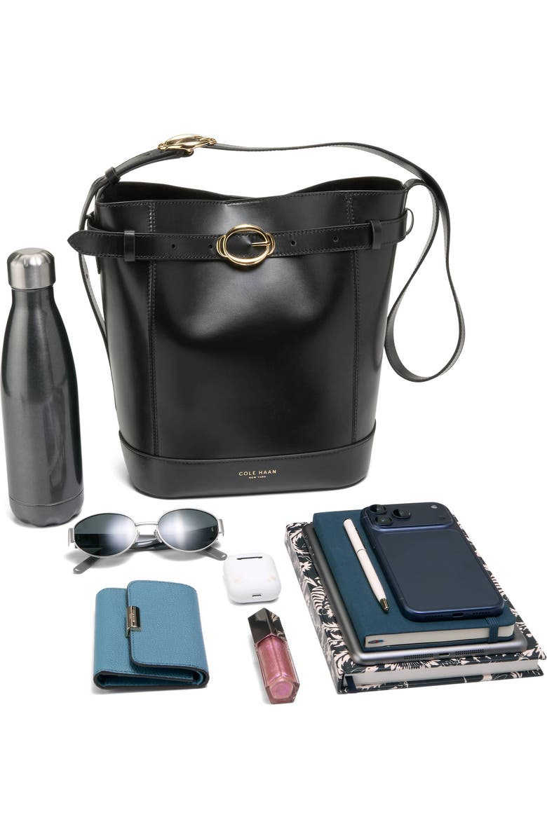 Cole Haan Alexandria Leather Bucket Bag, Alternate, color,