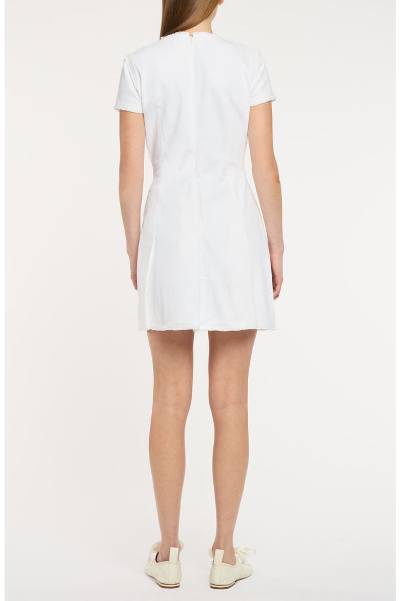 Nova Stretch Denim Minidress, Alternate, color, WHITE