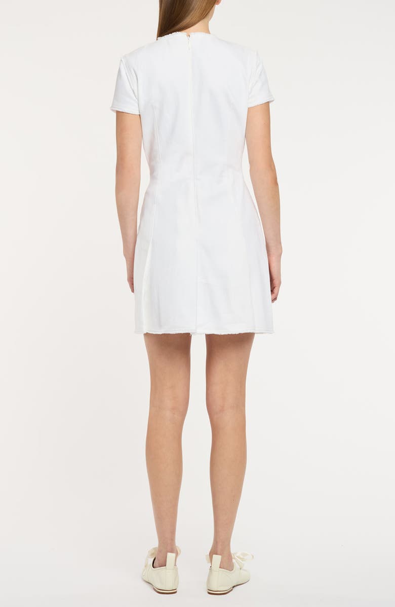 Cinq à Sept Nova Stretch Denim Minidress, Alternate, color, White