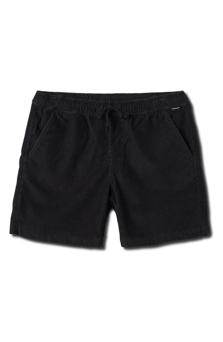 Quiksilver Taxer Corduroy Drawstring Shorts, Main, color, Phantom