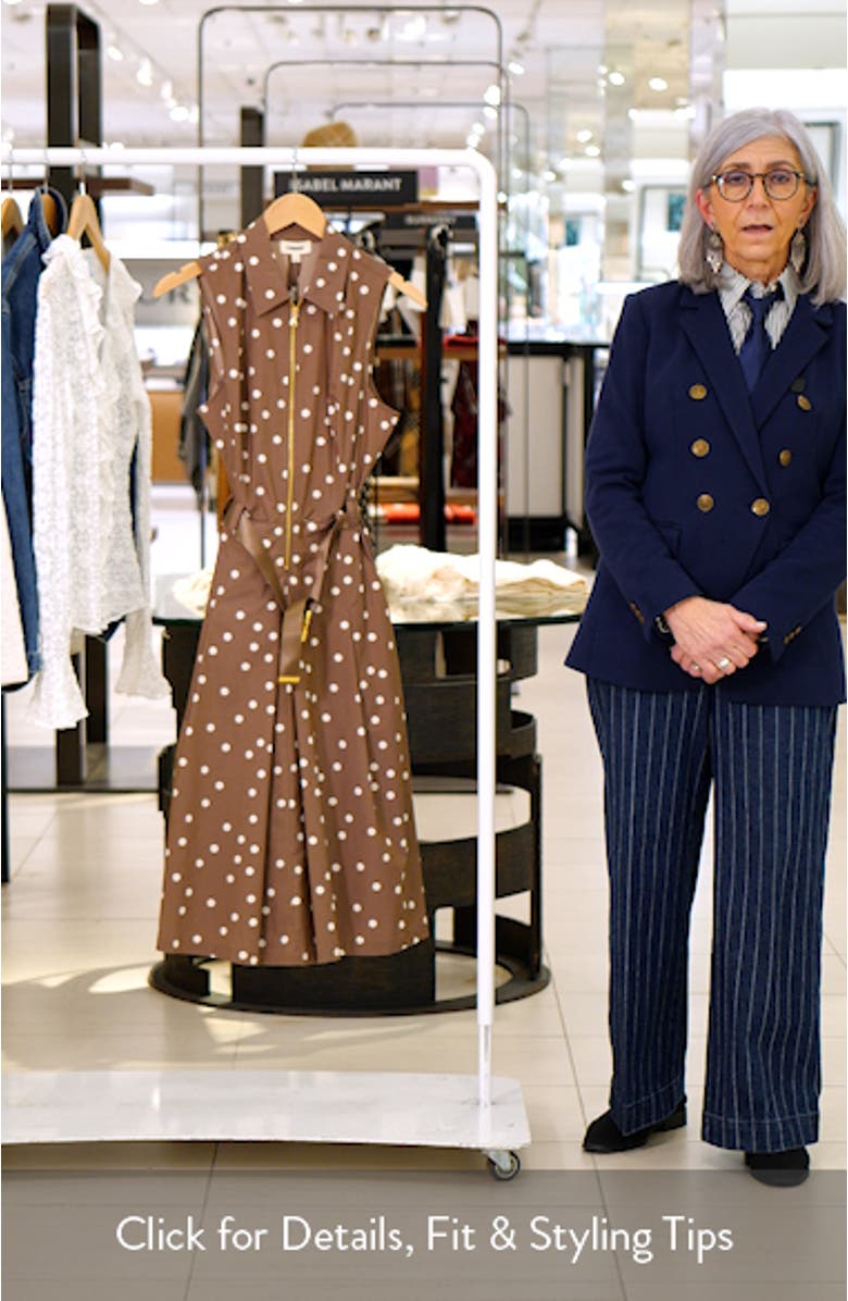 Kylo Polka Dot Belted Shirtdress, sales video thumbnail