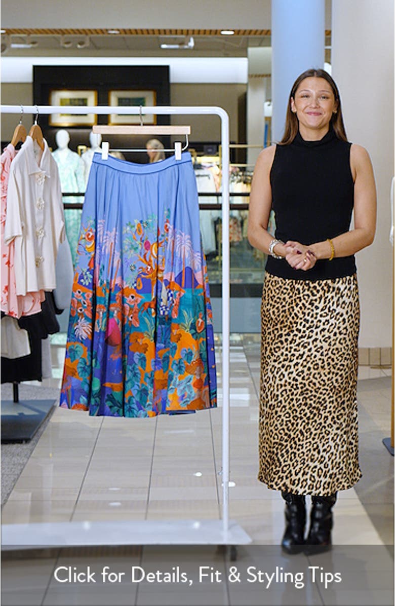 Dream Landscape Organic Cotton Maxi Skirt, sales video thumbnail