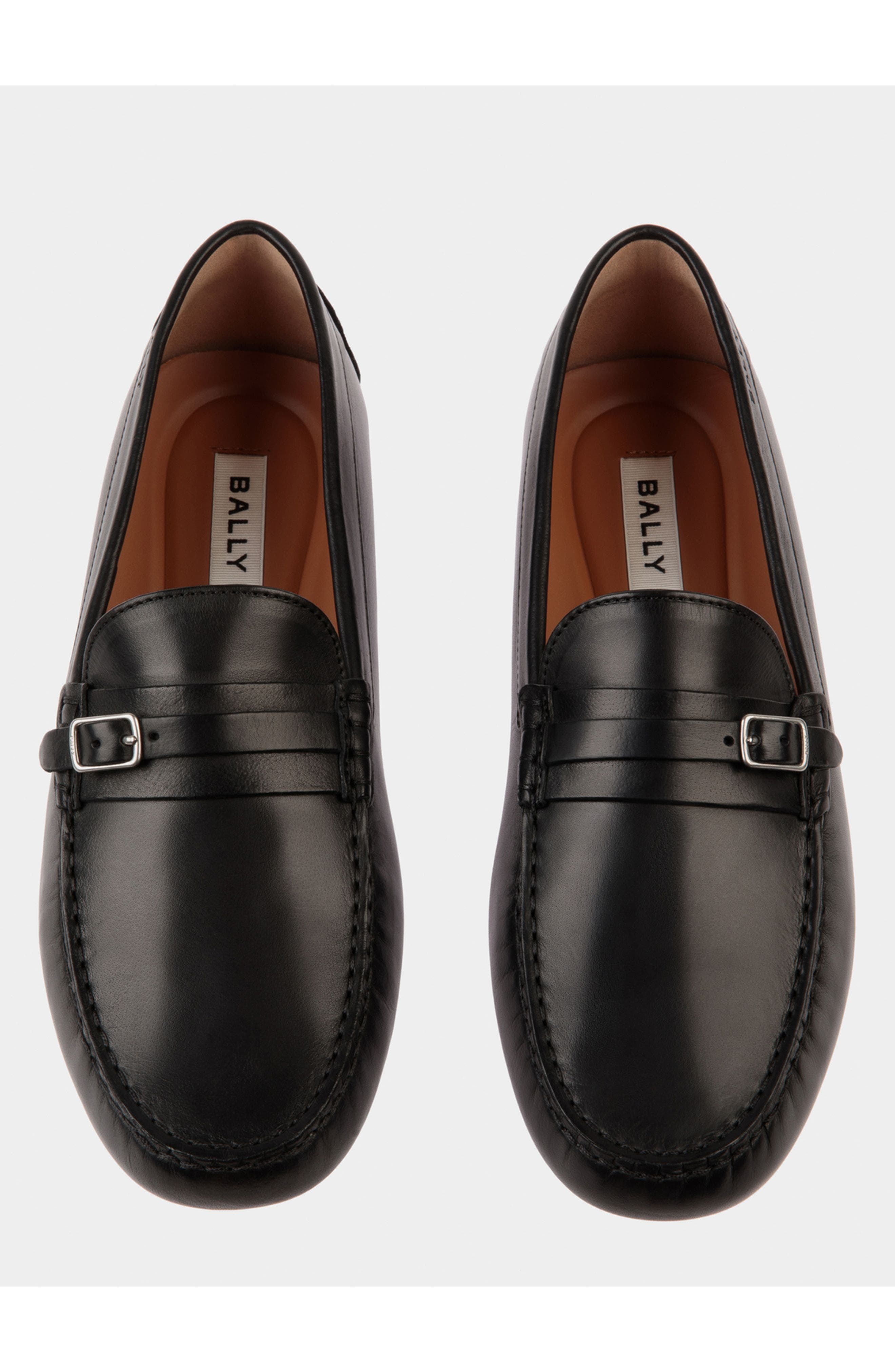 Bally Driver in Buffalo Leather, Alternate, color, 