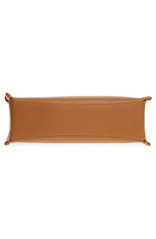 Jw Anderson Loafer Leather Top Handle Bag In Tan