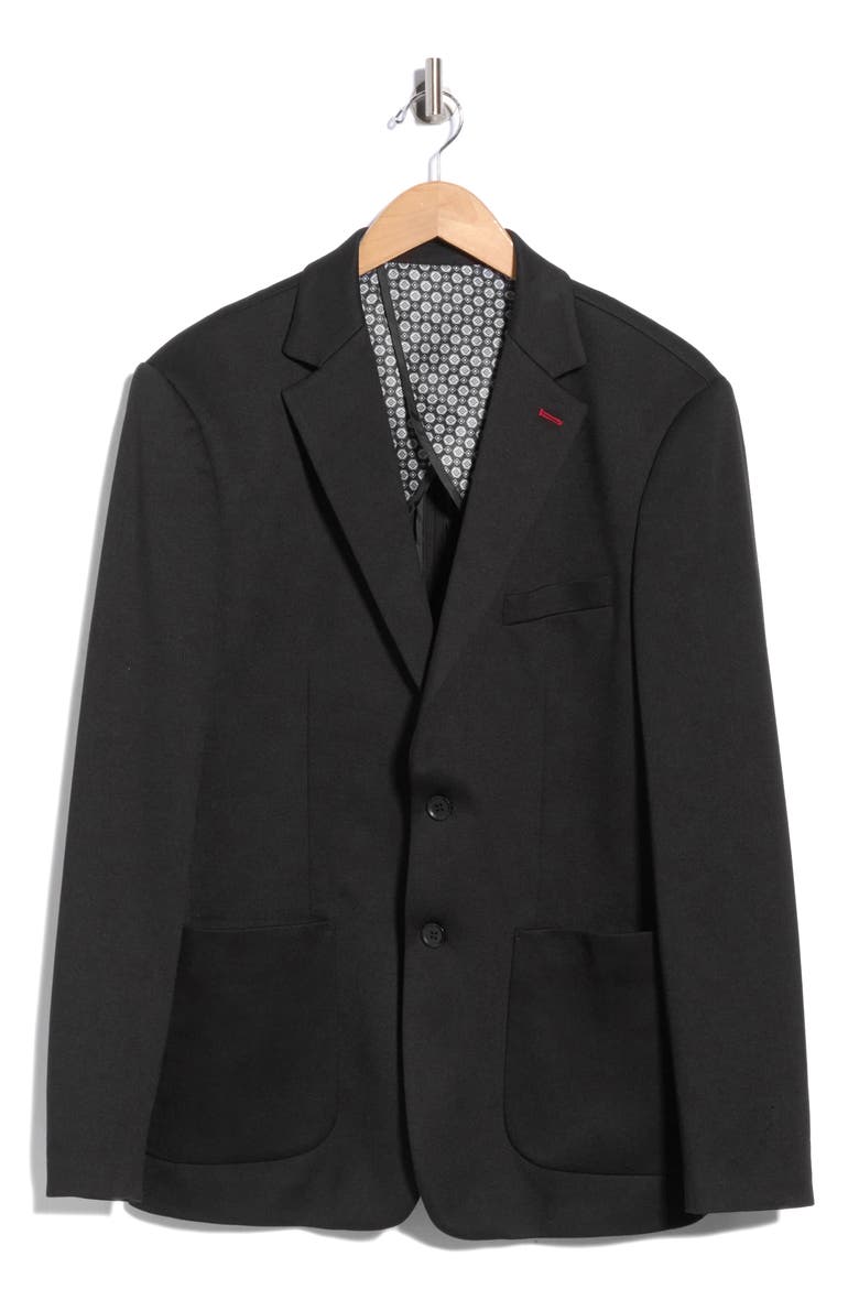 Solid Soft Touch Sport Coat, Alternate, color, BLACK