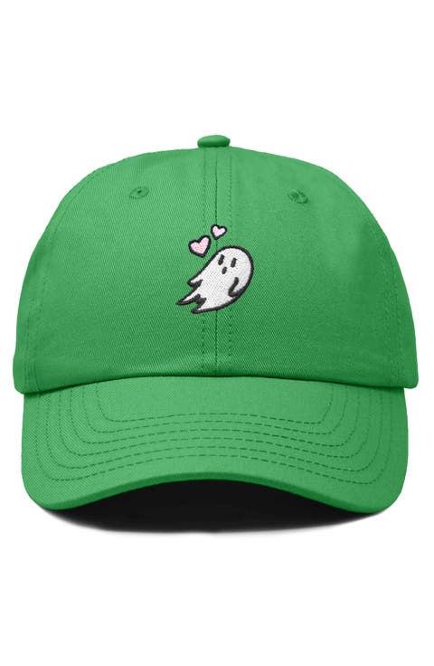 Heartly Ghost Embroidered Cap