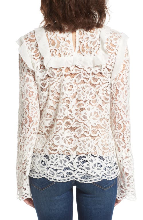 Wayf Lydia Lace Top In White