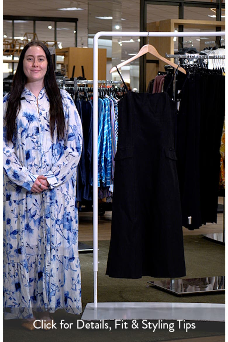Cotton & Linen Blend Midi Dress video