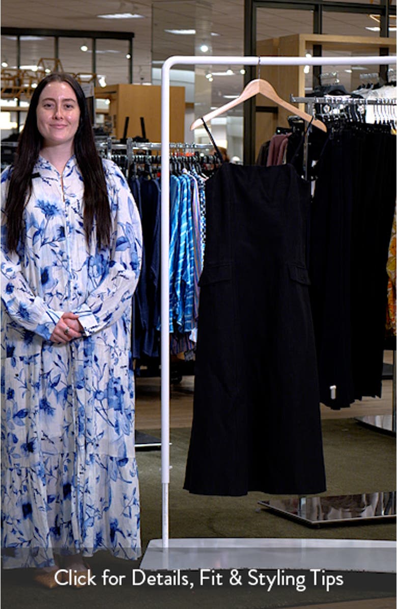 Cotton & Linen Blend Midi Dress, sales video thumbnail