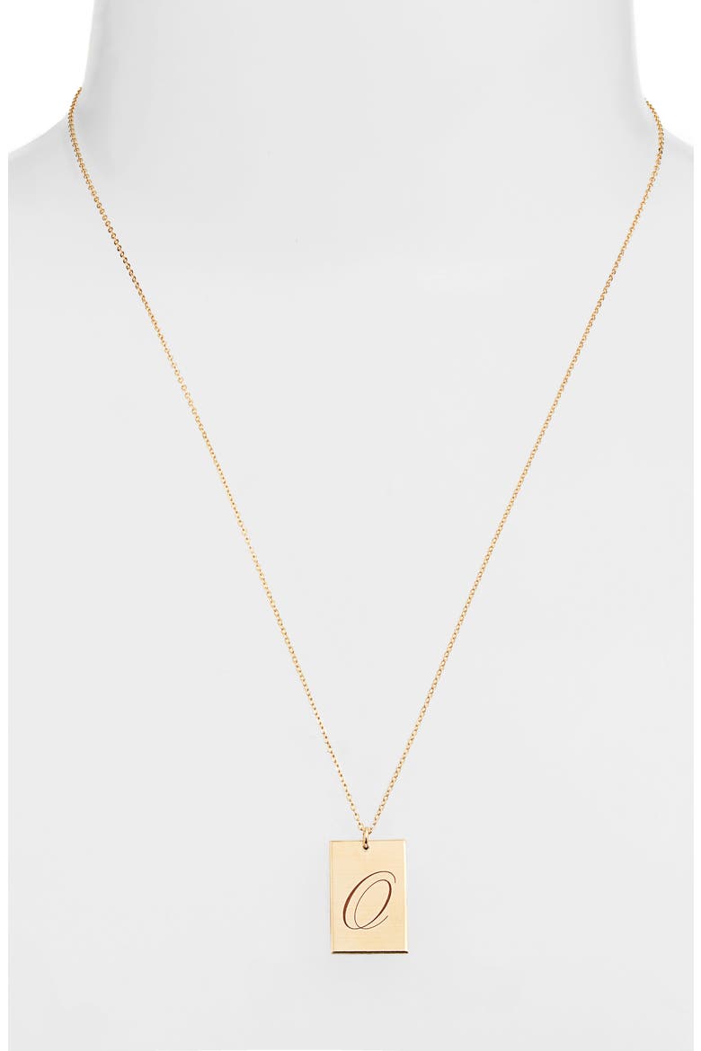 Stella Initial Pendant Necklace, Alternate, color, GOLD / O