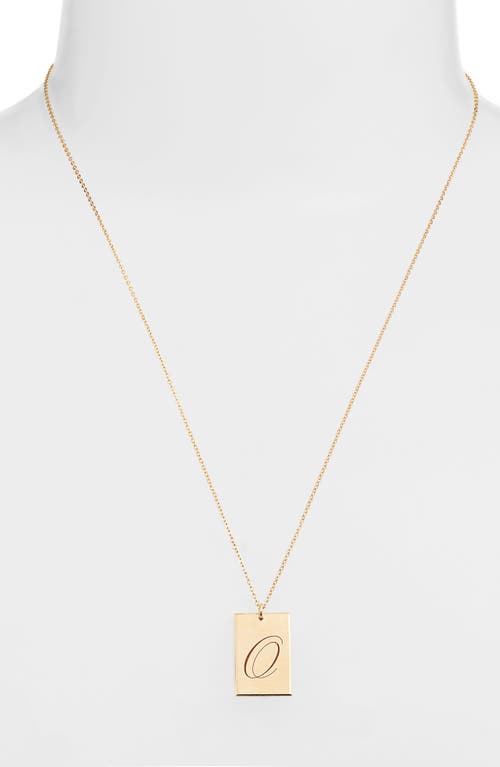 Set & Stones Stella Initial Pendant Necklace In Gold/o
