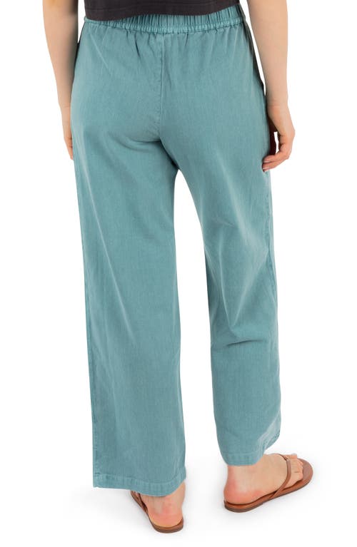 Hurley Wavy Days Wide Leg Pants In Green