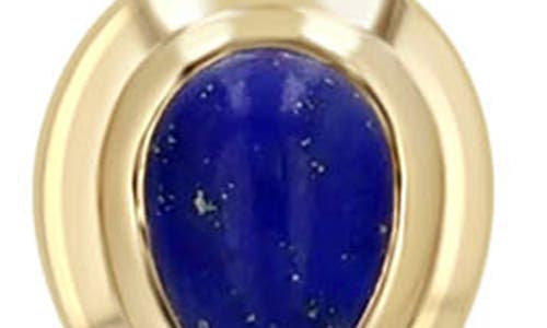 Zoë Chicco 14k Yellow Gold Lapis Lazuli Teardrop Necklace In Gold