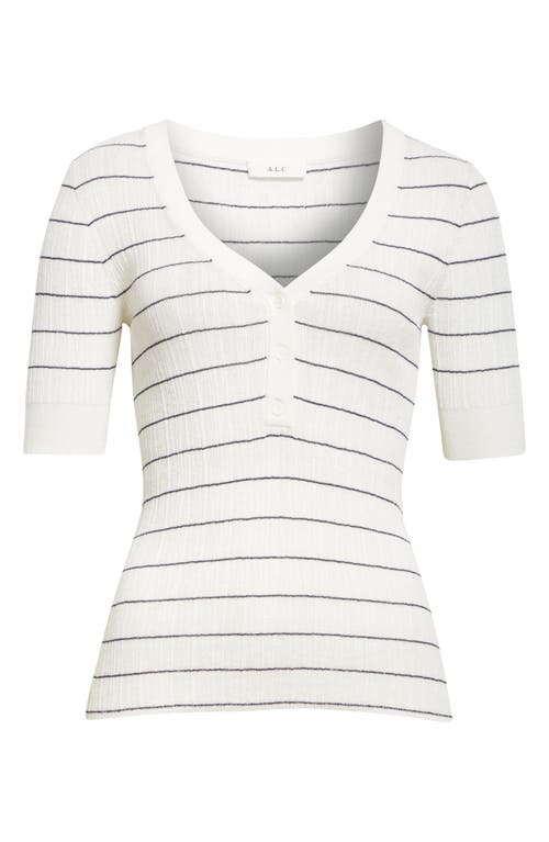 A.l.c A. L.c. Francis Striped Top In Bright White