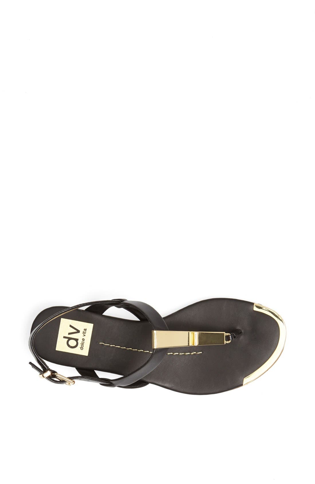 DV by Dolce Vita 'Abley' Thong Sandal, Alternate, color, BLACK