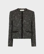 Really Wild Clothing Isabella Cropped Wool Blend Boucle Jacket