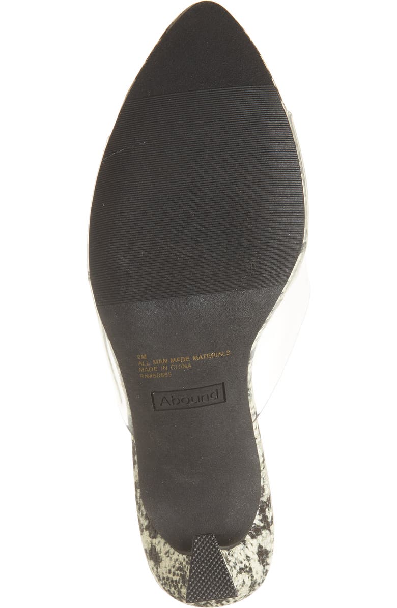 Abound Alana Slide Sandal, Alternate, color, Black/White Snake Print- Clear